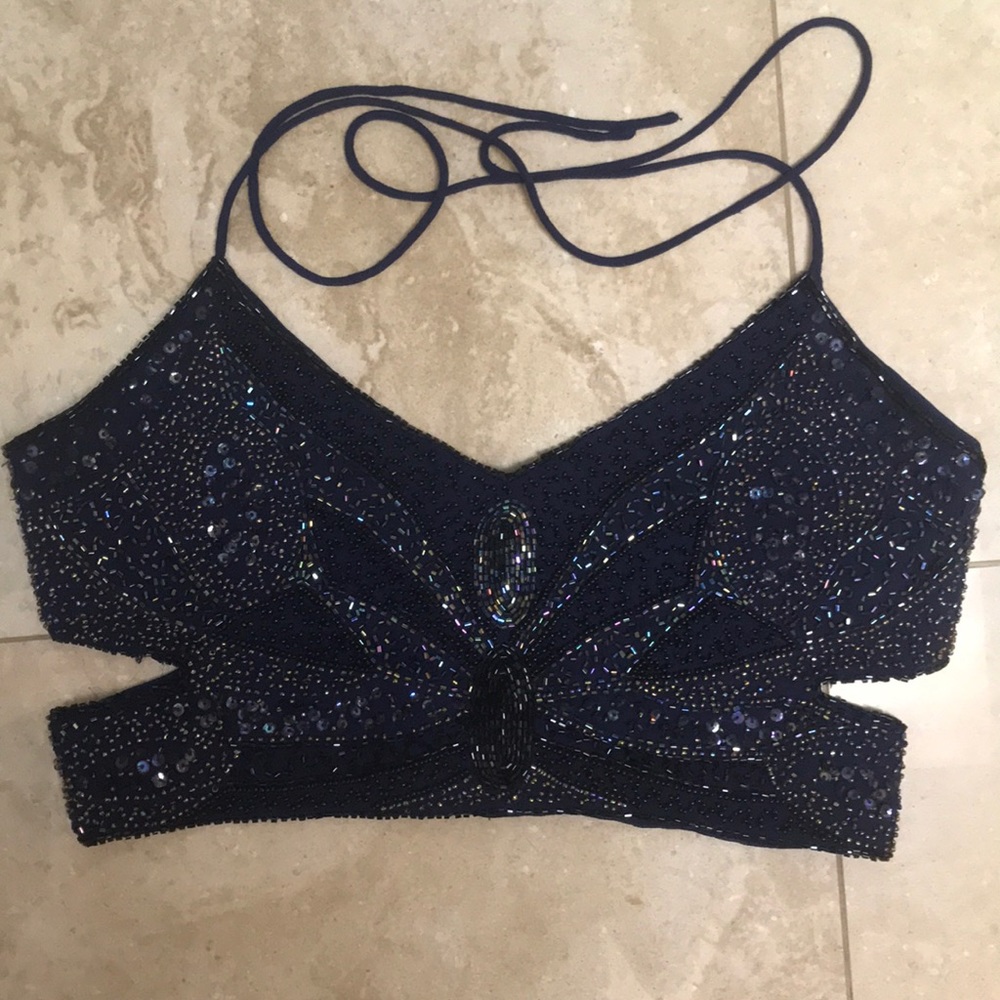 Forever 21 cropped sequin top